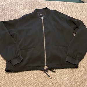 Black bomber jacket